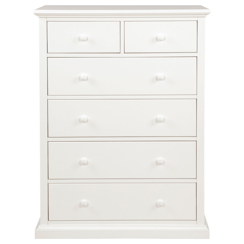 Sumerlin 6-drawer Bedroom Chest of Drawers White, White