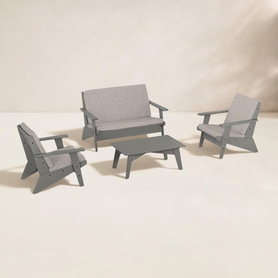 POLYWOOD® Riviera 4-Person Patio Seating Group