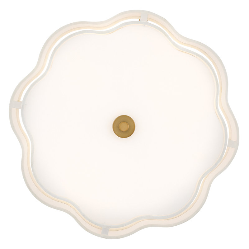 Hinkley Gwen Medium Semi-Flush Mount, Lacquered Brass