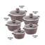 SQ Professional Nessa 5 - Piece Non-Stick Aluminium Cookware Set- Induction Ready-52013081