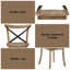 Ensemble de 2 chaises d'appoint Kappel-1950981857