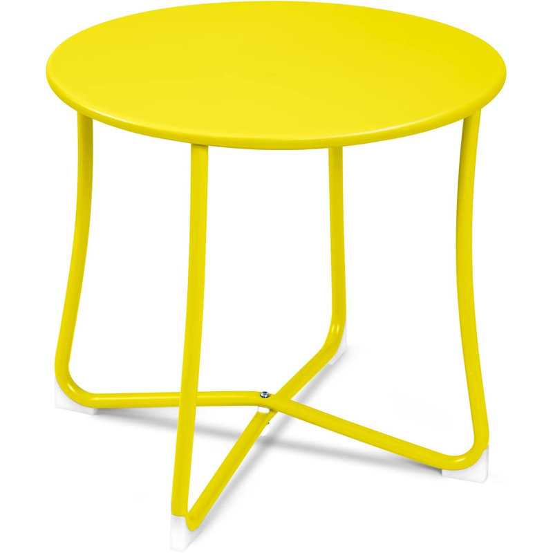 Table basse d'extérieur résistante aux intempéries Neston, Jaune