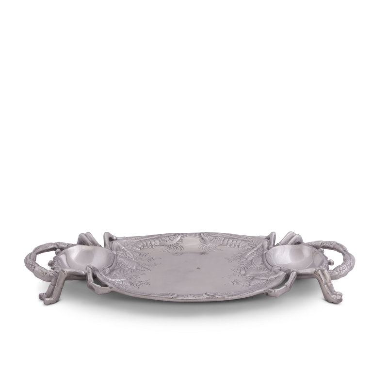 Arthur Court Designs Coastal Aluminum Platter