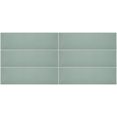 Daltile Stencil 4" x 12" Glazed Porcelain Half Moon Wall Tile (20 PC Per Carton) (5.81 SQFT Per Carton)