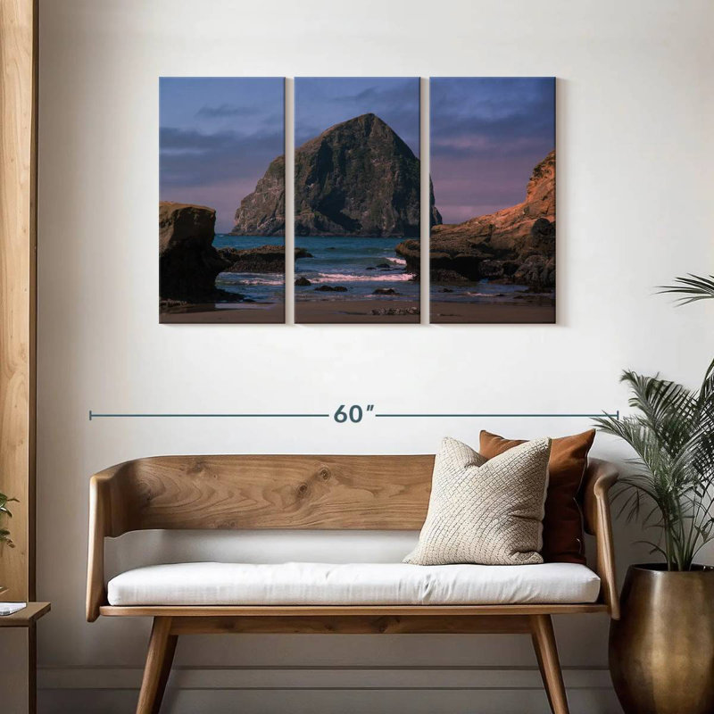 Gillard Oregon Haystack Rock, 28" H x 45" W