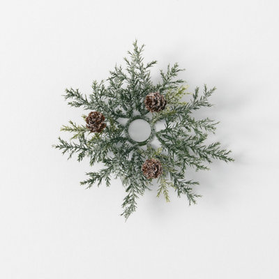 Couronne arborvitae artificielle 7 po