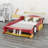 Platform Bed in Race Car Shape with  Wheels-128929978