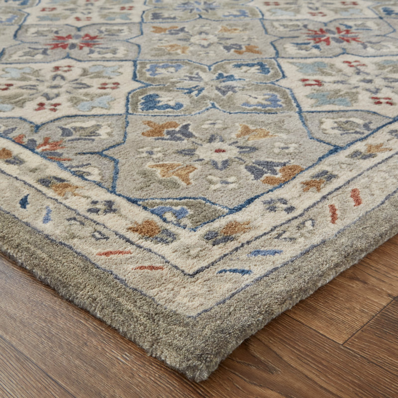 Atlandida Hand Tufted Oriental Indoor Rug, Rectangle 2' x 3'