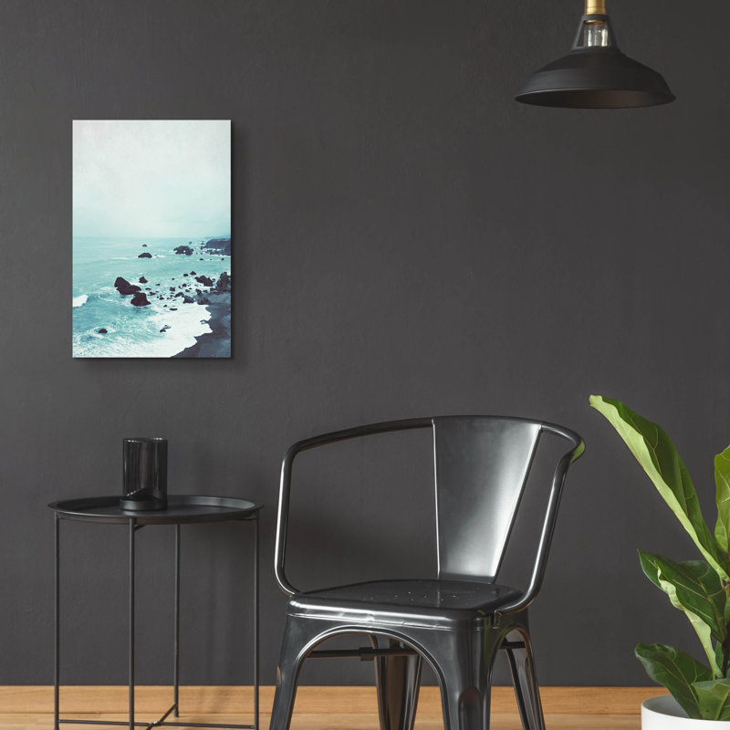 «Dusk At The Sea» par Lupen Grainne, art mural en verre acrylique, H 24 po x l 16 po