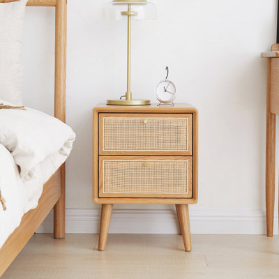 Table de chevet en bois massif Pure