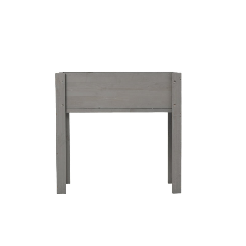Boîte à fleurs surélevée en bois avec pattes Altona, Grey, 31" H x 31" W x 16" D