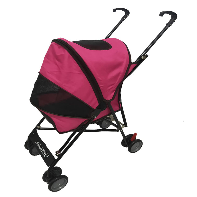 Foldable Pet Stroller, Pink