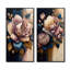 «Decadent Pink and Blue Roses», 2 pièces sur toile-1226995706-1226995710