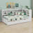 Daybed With Two Storage Drawers, Storage Cabinets And USB Ports-877378648
