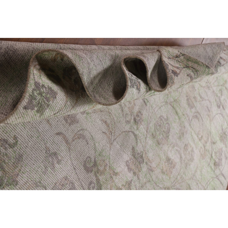 Tapis oriental moderne à motif floral All-Over 8 x 11
