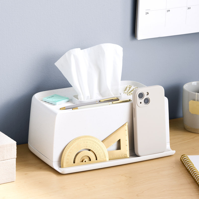 Porte-papier hygiénique YouCopia The Ledge, rectangulaire, avec rangement supplémentaire pour les téléphones, les bijoux et les petits accessoires