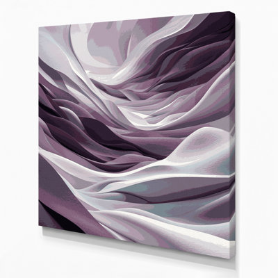 «Abstract Landscape 63», art mural sur toile rose