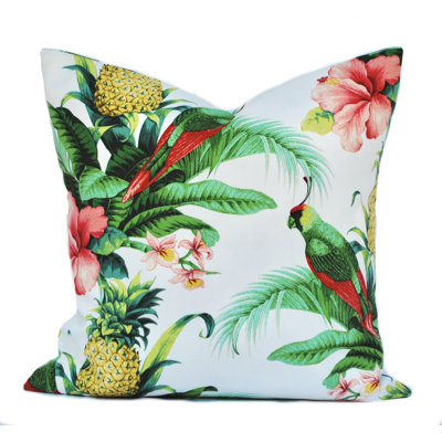 Floral Outdoor Reversible Pillow Cover
