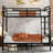Full Xl Over Queen Bunk, 122.35 Lb Weight, Metal, Black Convertible Metal Bunkbed, And ,