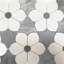 Thassos White Marble 11 in. x 10 in. Polished Marble Tile