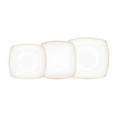 Saldivar Piece Porcelain China Dinnerware Set - Service for 6