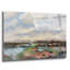 Art mural en verre épique «By the Lake» par Silvia Vassileva, 36 po x 24 po-116352512