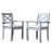 Outdoor Solid Wood Dining Chairs ( Of 2) - Silver Gray For A Gorgeous 2 With - And Features