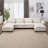 154.8" Oversized Modular  Sofa , Ice Large U-Shaped Couch Comfy Upholstered 4-Seat
