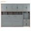 Lit escamotable simple avec placard et tiroirs