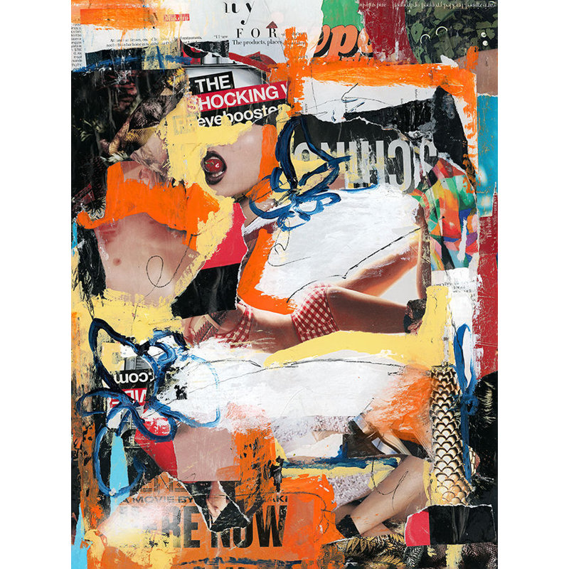 Under The Layers II Painting by Nathan Novac, Image Brush Gel