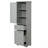 Tall Freestanding Bathroom Storage Cabinet With Adjustable Shelf And Two Different Size Drawers, MDF Board, Perfect For Organizing And Maximizing Space.-1944202449