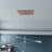 22"OD x 5 3/4"ID x 3/8"T Chevron Wood Fretwork Pierced Ceiling Medallion, Birch-63412041-63412026