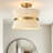 Breanna 2-Light Dimmable Hand-Woven Semi Flush Mount