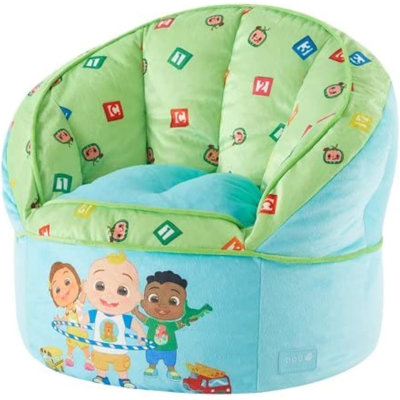 Cocomelon Blue Round Bean Bag Chair