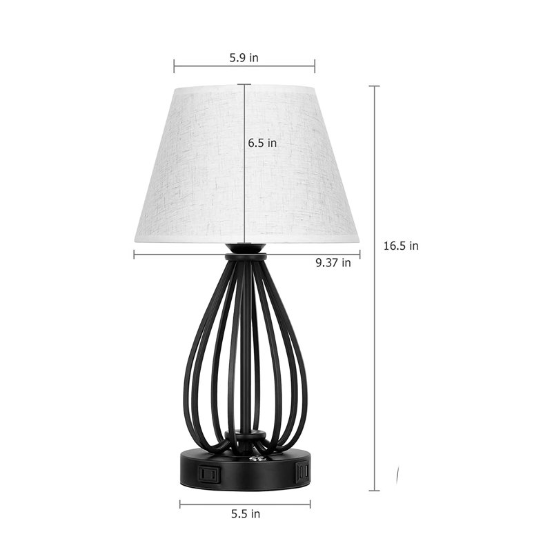 Elef Adjustable Metal USB Desk Lamp