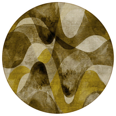 Tapis d'intérieur rond 8 po
