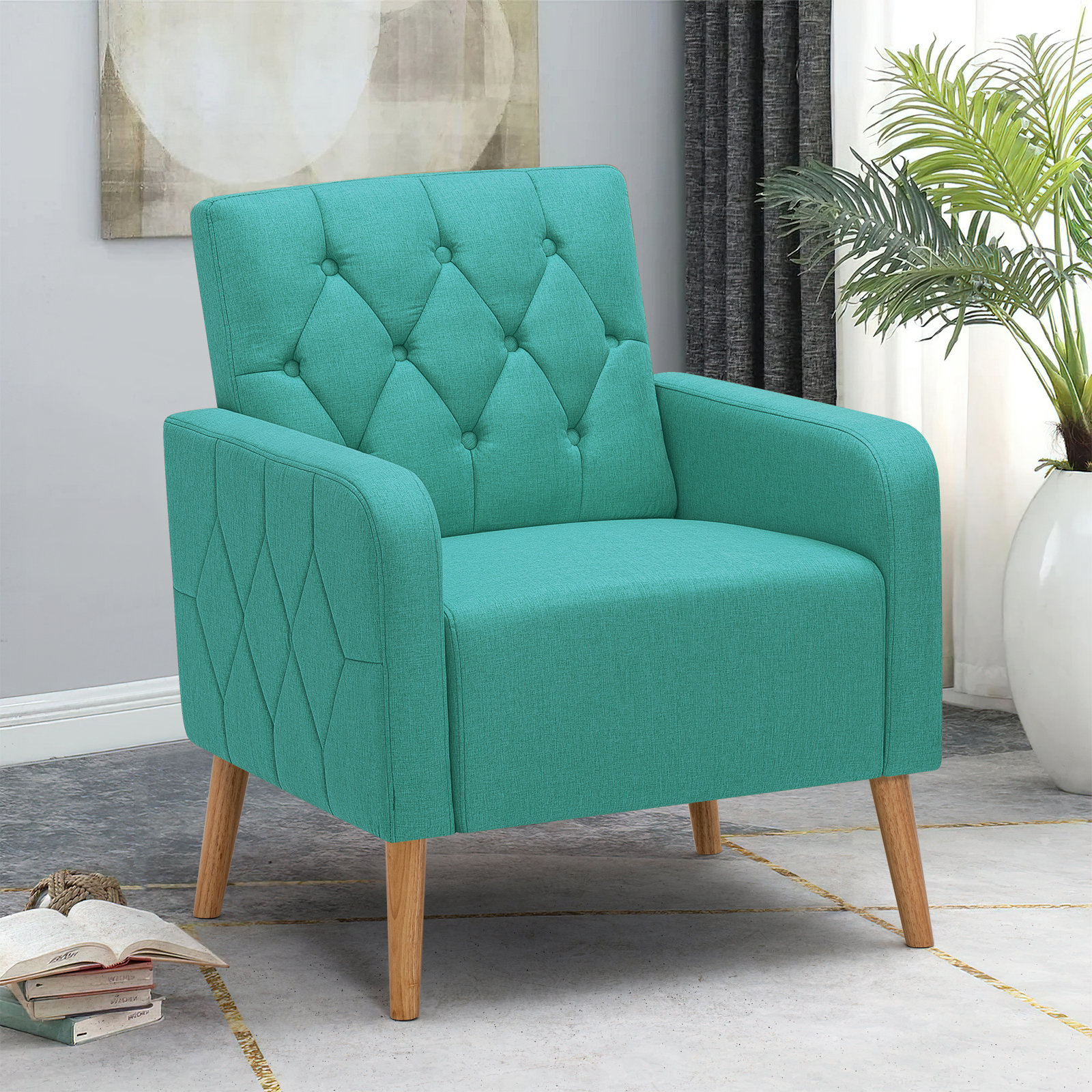 Oliver 29'' Wide Tufted Armchair & Reviews Wayfair