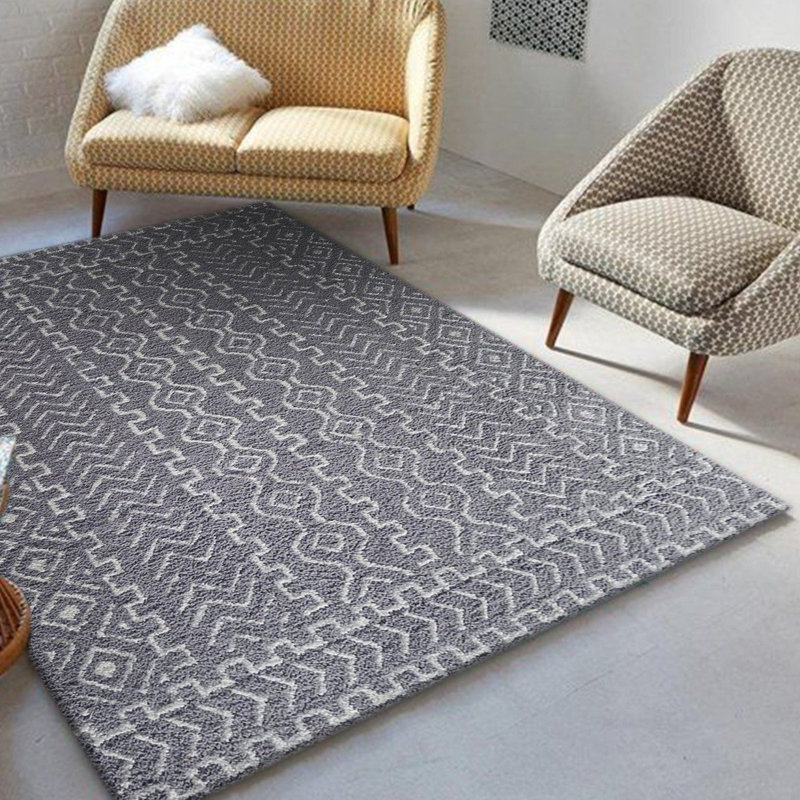 Puga Geometric Indoor Rug, Rectangle 5' x 7'
