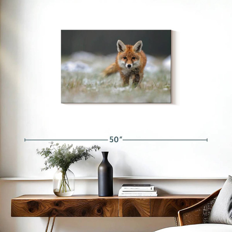 Brampt Baby Red Fox, 20" H x 30" W