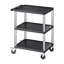 Chariot de service 3 tablettes 300 lb 27,6 po x 18,1 po avec roues