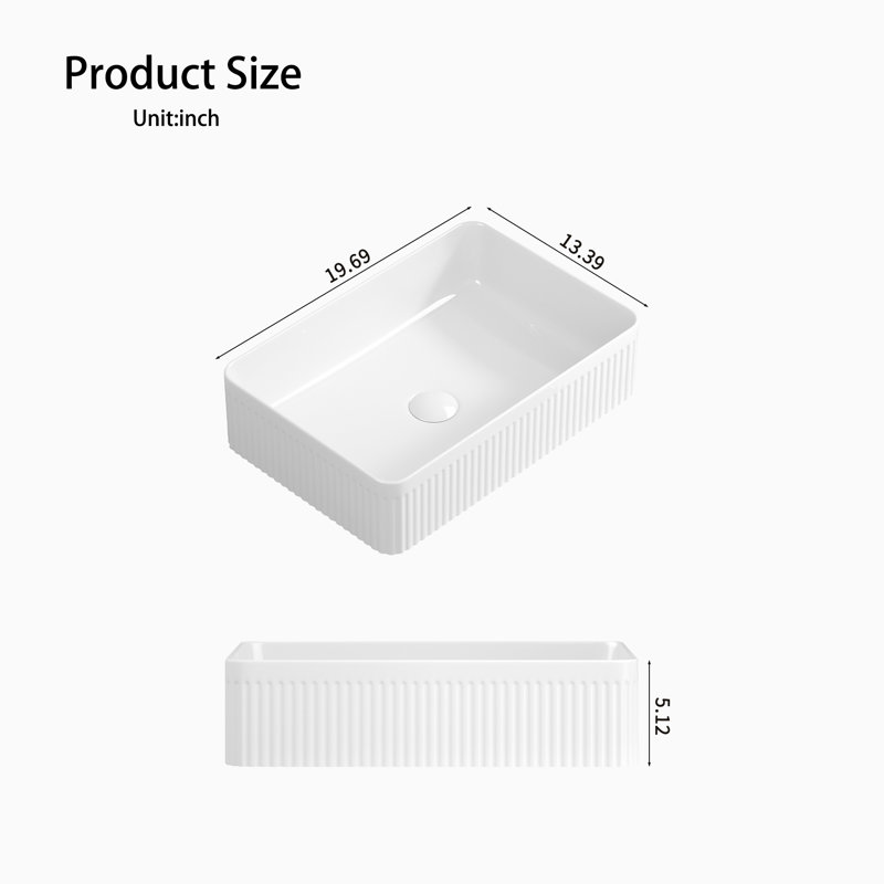 Countertop Basin Rectangular Ceramic Countertop Basin Modern Bathroom Vanity Art Basin