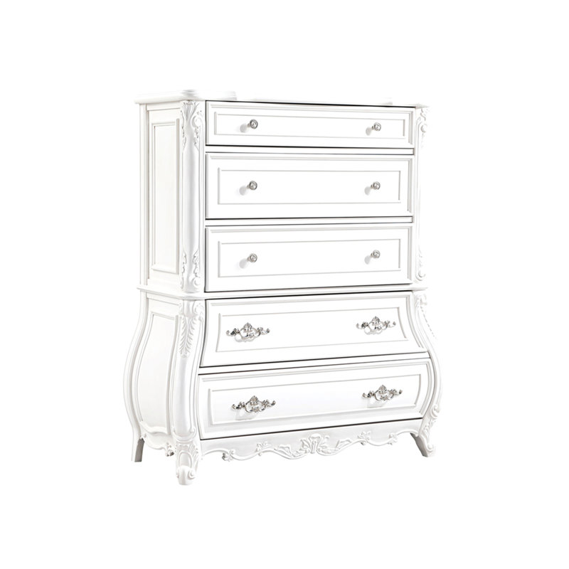 Commode 5 tiroirs en bois