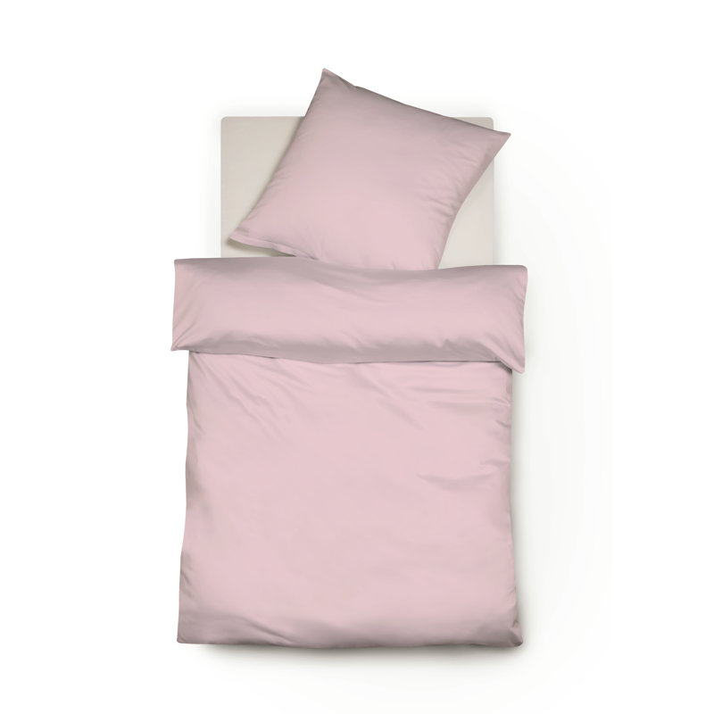 Jersey Bettwäsche Interlock-Colours 100% Baumwolle, 155 x 200 cm - 1 Pillowcase (80 x 80 cm), Pink