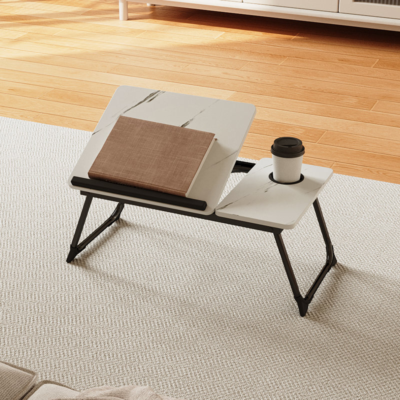 Steel Computer Desk, White/Black