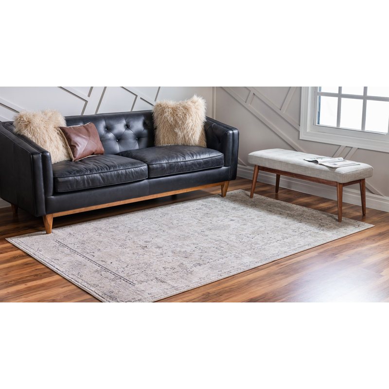 Singleton Oriental Indoor Rug, Rectangle 6'1" x 9', Ivory