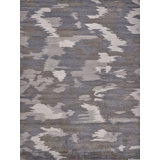 Bamboo Silk Abstract Area Rug