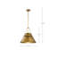 Luminaire suspendu conique à 3 lumières Marchie-88590709
