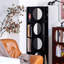Armoire d'angle en acrylique noir et blanc