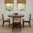 5-Piece Dining Set Mid-Century Modern Wooden Table & Upholstered Chair Set For Home, Kitchen, Dining Room-118350969-118350971-118350972