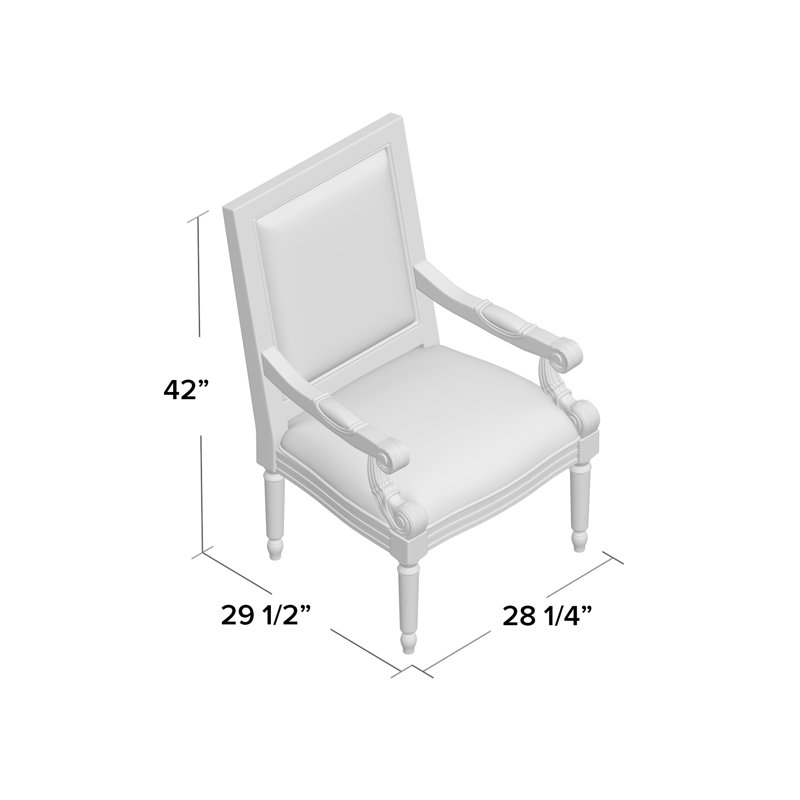 Fauteuil en polyester de 71,75 cm de large Fagaras